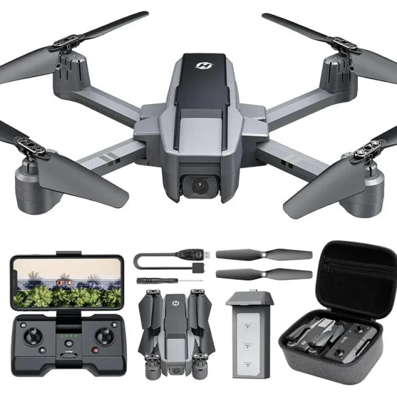 Holy Stone HS440D GPS Drone with Camera for Adults 4K, Foldable FPV Drone with 19Mins Flight Time, Auto Return, Follow Me, Waypoints, 5G Transmission, Under 249g Easy for Beginners