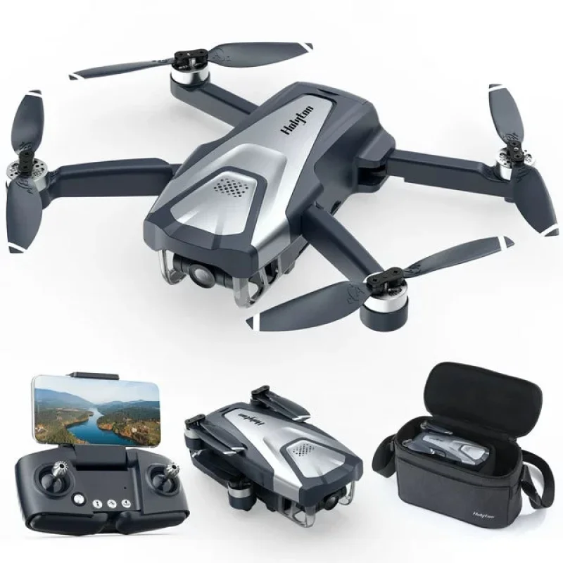 Holyton GPS Drone with 4K UHD Camera, RC Quadcopter Brushless Drone for Adults, 5G WiFi FPV Transmission, GPS Auto Return, Follow Me, Waypoints, Circle Fly