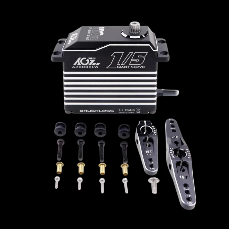 AGFRC Brushless 100KG Billet Servo – A280BHLW