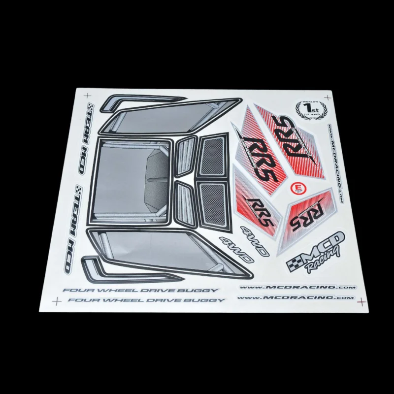 MCD RR5 CF Body Shell Decal Set – 500203P