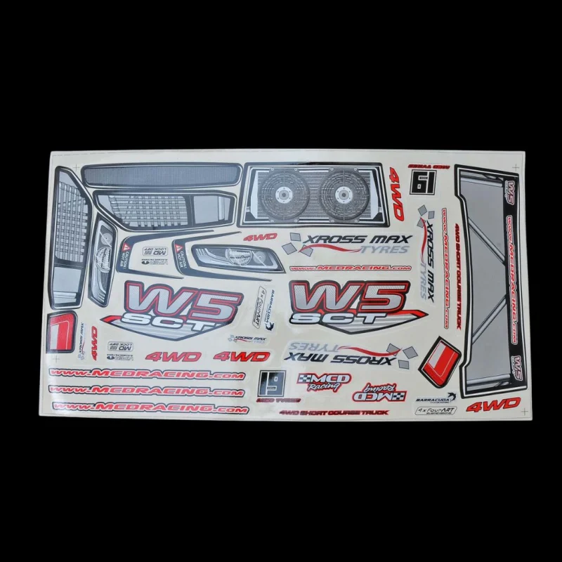 MCD W5 Body Shell Decal Set – 502501P