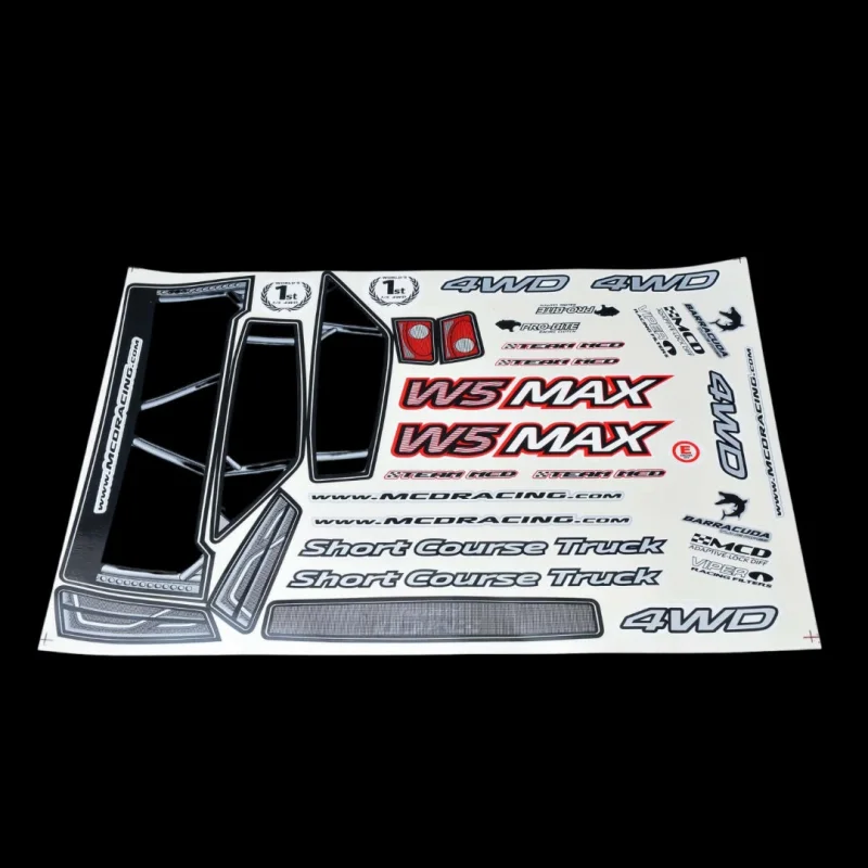 MCD W5 Max Body Shell Decal Set – 503601P