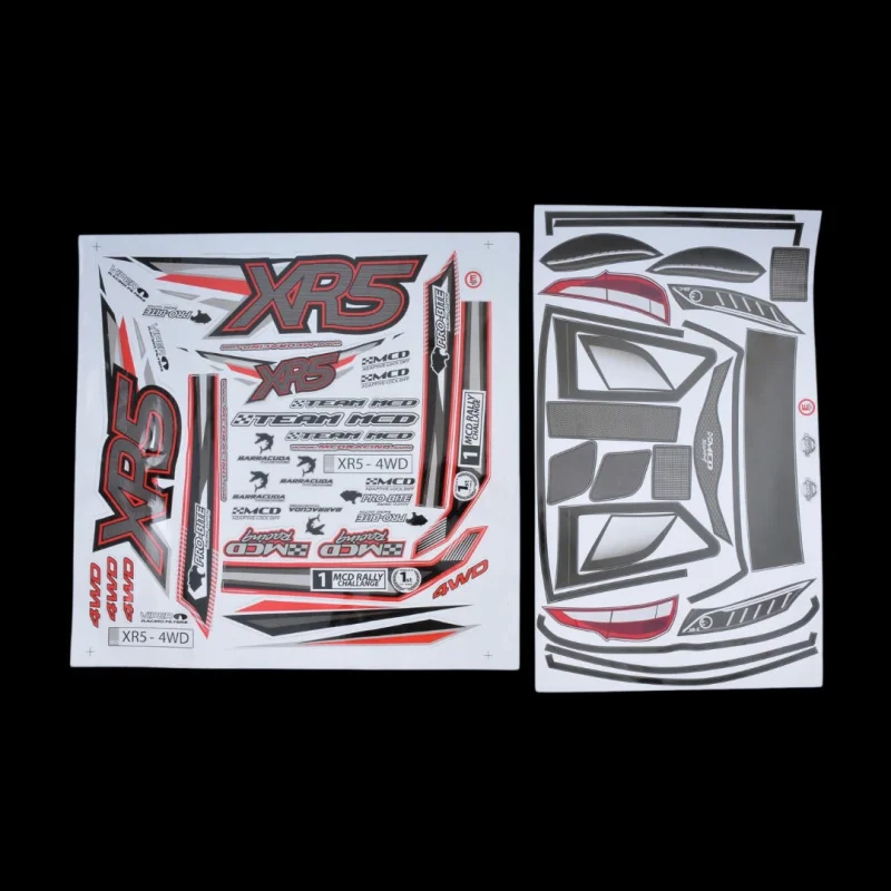 MCD XT5 Max Rally Body Shell Decal Set – 504901P