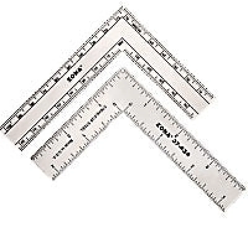ZONA 3″ x 4″ Stainless Steel L-Square Ruler (.022 Thick)