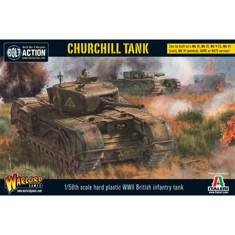 WARLORDS 28mm Bolt Action: WWII Churchill British Infantry Tank