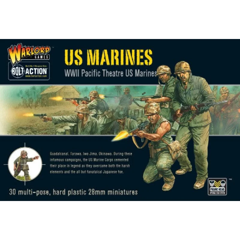 WARLORDS 28MM WWII US PACIFIC THEATRE MARINES