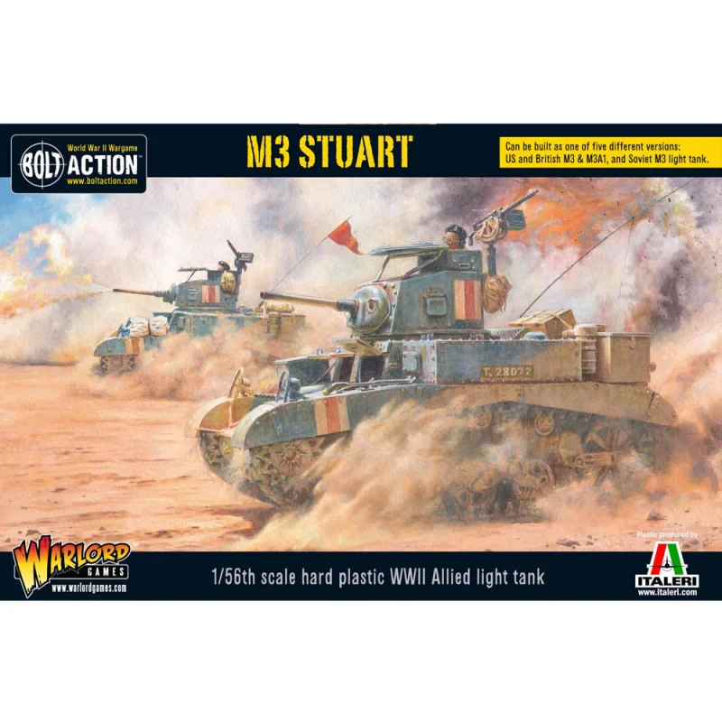 WARLORDS  WWII M3 STUART TANK 1:56
