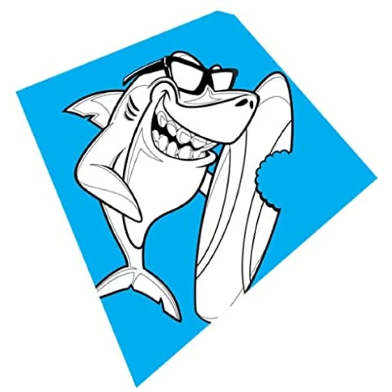 X Kites Color-Me-Kite Shark