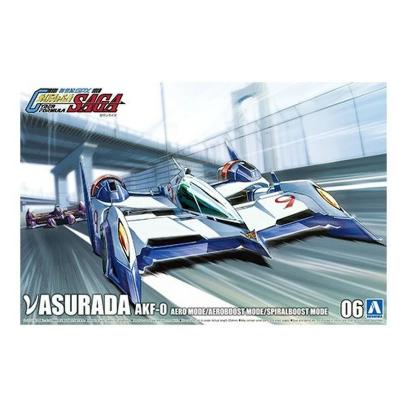 1/24 Future GPZ Cyber Formula Asurada AKF0 Aero/Aeroboost/Spiralboost Mode Race Car