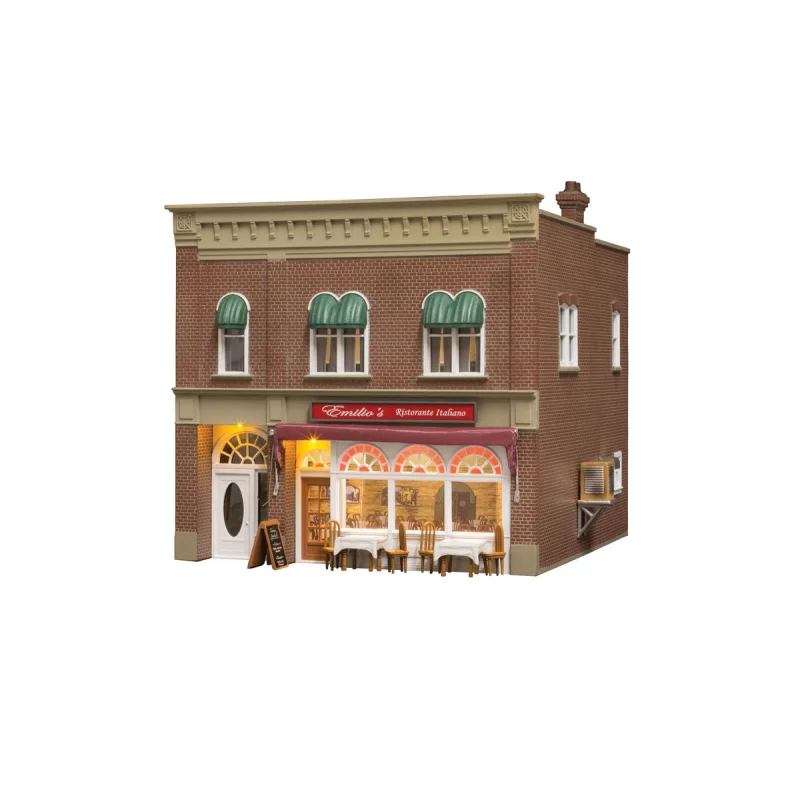 WOODLAND SCENICS O Build-&-Ready: Emilio’s Italian Restaurant