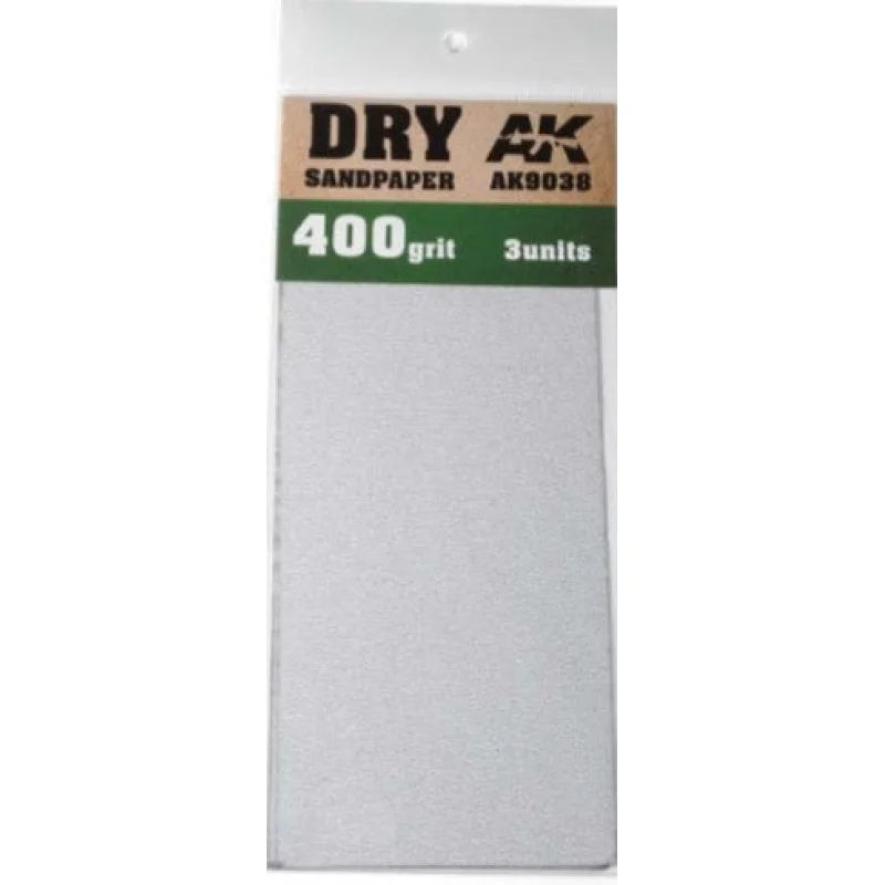 AKI Dry Sandpaper Sheets 400 Grit (3)