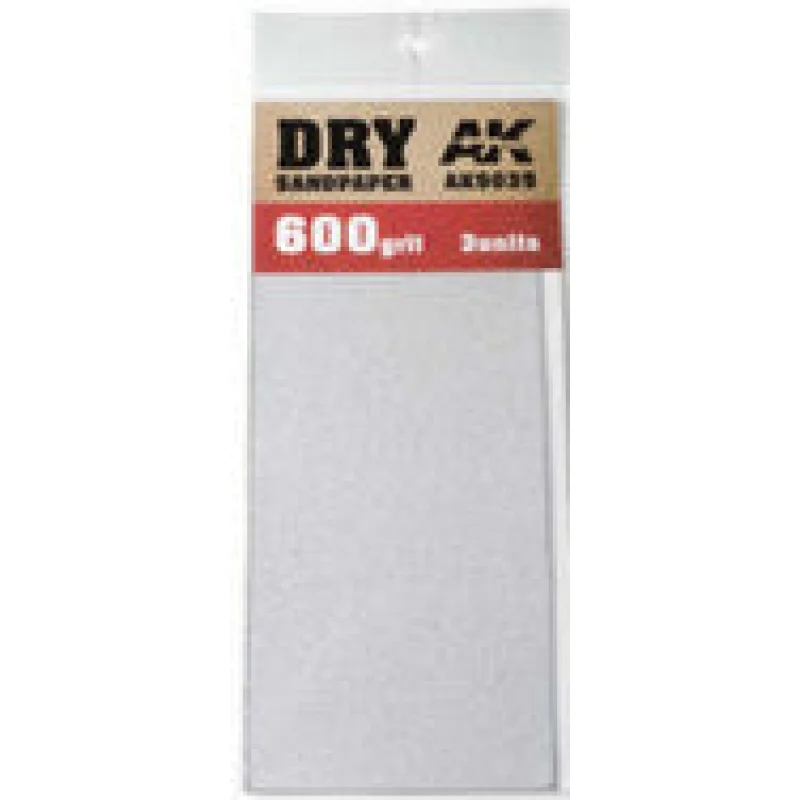 AKI Dry Sandpaper Sheets 600 Grit (3)