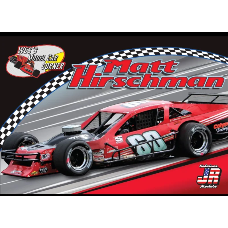 WES’S 1/25 Matt Hirschman #60 Asphalt Modified Race Car