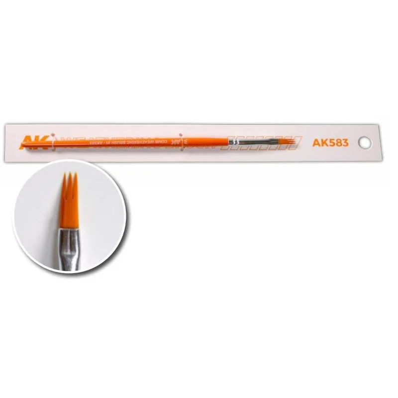 AKI 1 Size Comb Shape Weathering Brush